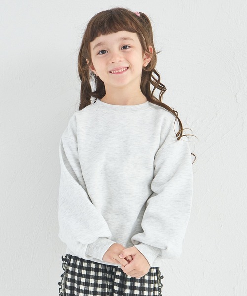 pairmanon(ペアマノン)の「【ぬくふわ】裏起毛 ガールズ バック フォトプリント ゆるスウェット(スウェット・キッズ・ブラウン/オートミール/グレー/スモークピンク・100/110/120/130/140/150/90)」の17枚目の写真
