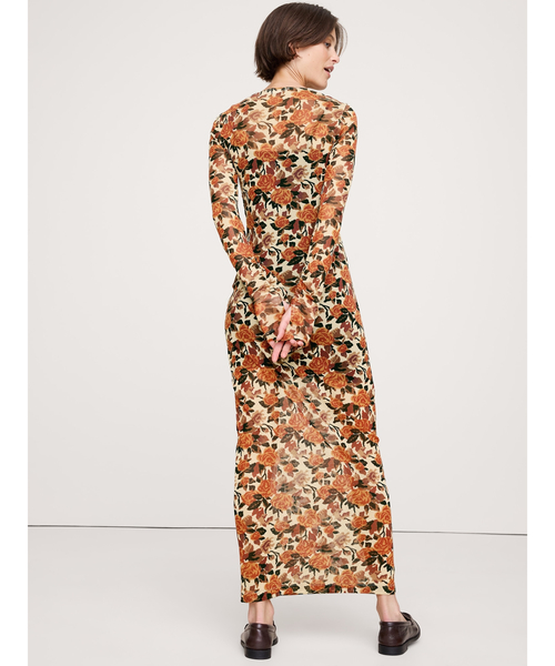 Banana Republic（バナナリパブリック）の「プリント メッシュ マキシドレス（ワンピース・レディース・マルチ・L/M/XS/S）」の7枚目の写真