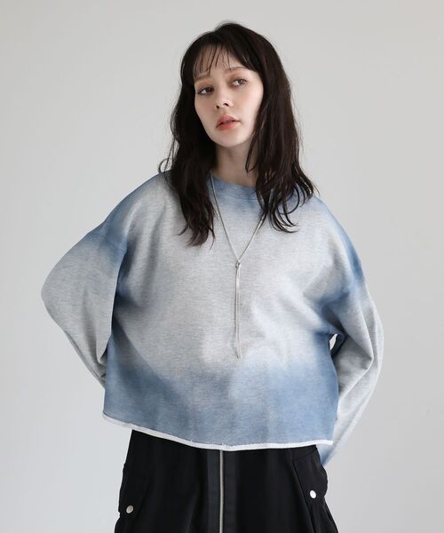 Sugar spoon（シュガースプーン）の「・SUGAR SPOON エッジスプレースウェット（スウェット・レディース・ホワイト系その他/ピンク/杢グレー/チャコールグレー・FREE）」の7枚目の写真