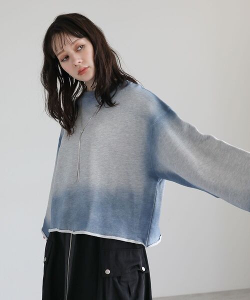 Sugar spoon（シュガースプーン）の「・SUGAR SPOON エッジスプレースウェット（スウェット・レディース・ホワイト系その他/ピンク/杢グレー/チャコールグレー・FREE）」の8枚目の写真