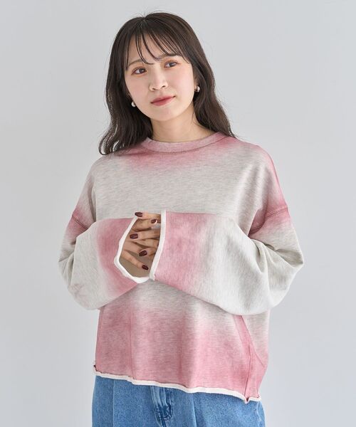 Sugar spoon（シュガースプーン）の「・SUGAR SPOON エッジスプレースウェット（スウェット・レディース・ホワイト系その他/ピンク/杢グレー/チャコールグレー・FREE）」の21枚目の写真