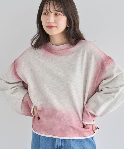 Sugar spoon（シュガースプーン）の「・SUGAR SPOON エッジスプレースウェット（スウェット・レディース・ホワイト系その他/ピンク/杢グレー/チャコールグレー・FREE）」の22枚目の写真
