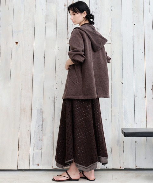 tageechita（タジチタ）の「【tageechita】チェック柄 リバーシブルオーバーサイズジップパーカー（その他アウター・レディース・ブラウン・S/M）」の8枚目の写真