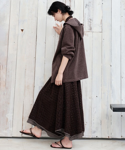 tageechita（タジチタ）の「【tageechita】チェック柄 リバーシブルオーバーサイズジップパーカー（その他アウター・レディース・ブラウン・S/M）」の17枚目の写真