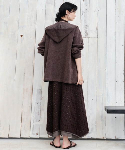 tageechita（タジチタ）の「【tageechita】チェック柄 リバーシブルオーバーサイズジップパーカー（その他アウター・レディース・ブラウン・S/M）」の22枚目の写真