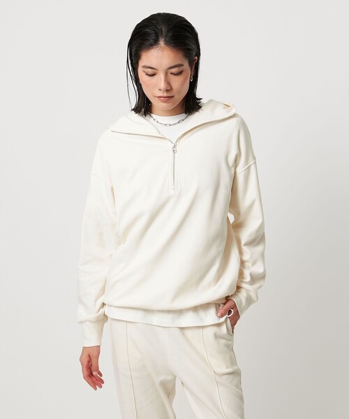 TO UNITED ARROWS(トゥーユナイテッドアローズ)の「<TO UNITED ARROWS>HATAKE パーカー(パーカー・レディース・オフホワイト・FREE)」の1枚目の写真