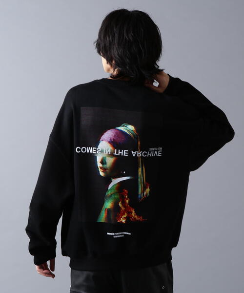 A4A（エーフォーエー）の「A4A/エーフォーエー/CREWNECK VERMEER（スウェット・レディース・ブラック/ホワイト・L/S/M）」の4枚目の写真