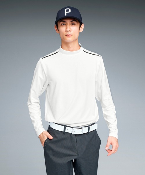 PUMA(プーマ)の「PUMA プーマ メンズ ゴルフ PB ハイネック 長袖 シャツ(Tシャツ/カットソー・メンズ・ピンク系その他3/ネイビー/ホワイト系その他/ブラック・XX-LARGE/X-LARGE/MEDIUM/SMALL/LARGE)」の2枚目の写真