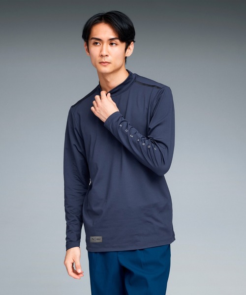 PUMA(プーマ)の「PUMA プーマ メンズ ゴルフ PB ハイネック 長袖 シャツ(Tシャツ/カットソー・メンズ・ピンク系その他3/ネイビー/ホワイト系その他/ブラック・XX-LARGE/X-LARGE/MEDIUM/SMALL/LARGE)」の3枚目の写真