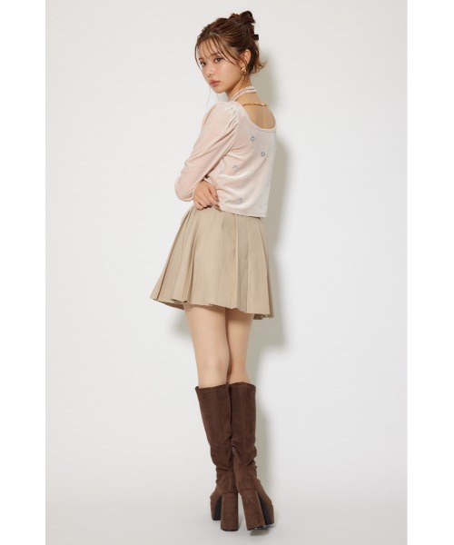 rienda(リエンダ)の「プリーツジャストウエストスカート 秋服 冬服(スカート・レディース・ベージュ/グレー/ブラック・SMALL/MEDIUM)」の12枚目の写真