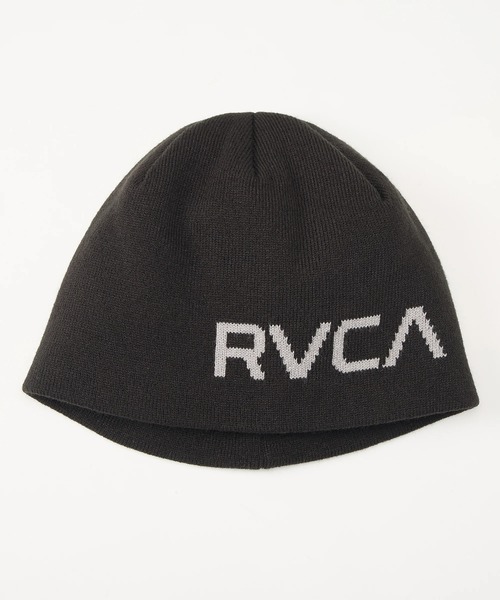 RVCA（ルーカ）の「RVCA メンズ BIG RVCA SINGLE BEANIE ビーニー 【2025年秋冬モデル】 @autumn/ルーカニットキャップ・ビーニー（ニットキャップ/ビーニー・メンズ・ブラック系その他/ブラック/ホワイト・FREE）」の2枚目の写真