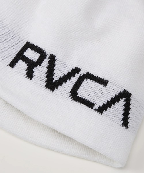 RVCA（ルーカ）の「RVCA メンズ BIG RVCA SINGLE BEANIE ビーニー 【2025年秋冬モデル】 @autumn/ルーカニットキャップ・ビーニー（ニットキャップ/ビーニー・メンズ・ブラック系その他/ブラック/ホワイト・FREE）」の6枚目の写真