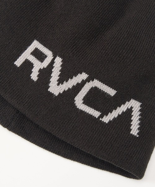 RVCA（ルーカ）の「RVCA メンズ BIG RVCA SINGLE BEANIE ビーニー 【2025年秋冬モデル】 @autumn/ルーカニットキャップ・ビーニー（ニットキャップ/ビーニー・メンズ・ブラック系その他/ブラック/ホワイト・FREE）」の8枚目の写真