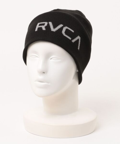 RVCA（ルーカ）の「RVCA メンズ BIG RVCA SINGLE BEANIE ビーニー 【2025年秋冬モデル】 @autumn/ルーカニットキャップ・ビーニー（ニットキャップ/ビーニー・メンズ・ブラック系その他/ブラック/ホワイト・FREE）」の7枚目の写真