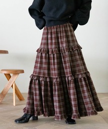 RAGEBLUE | ボリュームチェックティアードスカート(スカート)