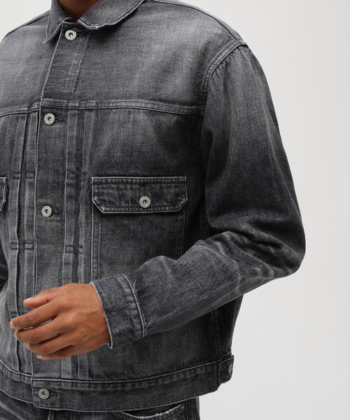 AVIREX TFQP セカンドデニム TFQP》DENIM JACKET TYPE-2nd BLACK USED / デニムジャケット タイプ