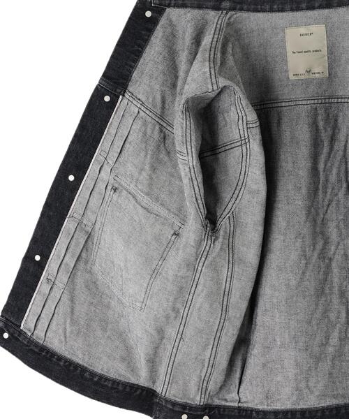 AVIREX（アヴィレックス）の「《TFQP》DENIM JACKET TYPE-2nd BLACK USED / デニムジャケット タイプセカンド ブラックユーズド / AVIREX / アヴィレックス（デニムジャケット・メンズ・ブラック・38/40/42/44）」の4枚目の写真