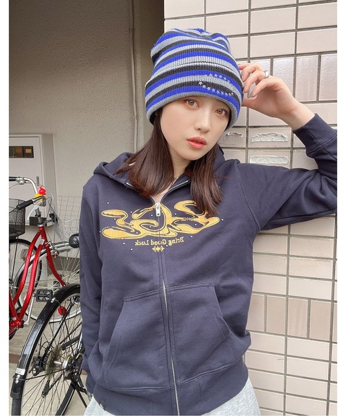 CRACK LOGO ZIP PARKA（パーカー）｜BGL（ビージーエル）の