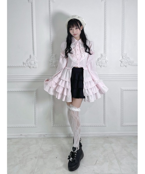 Jamie エーエヌケー（ジェイミーエーエヌケー）の「ネコのしっぽお姫様ブラウス（シャツ/ブラウス・レディース・ピンク/ブラック・M）」の5枚目の写真