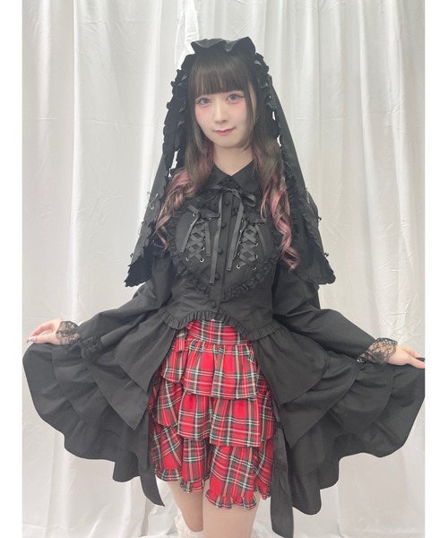 Jamie エーエヌケー(ジェイミーエーエヌケー)の「ネコのしっぽお姫様ブラウス(シャツ/ブラウス・レディース・ピンク/ブラック・M)」の20枚目の写真