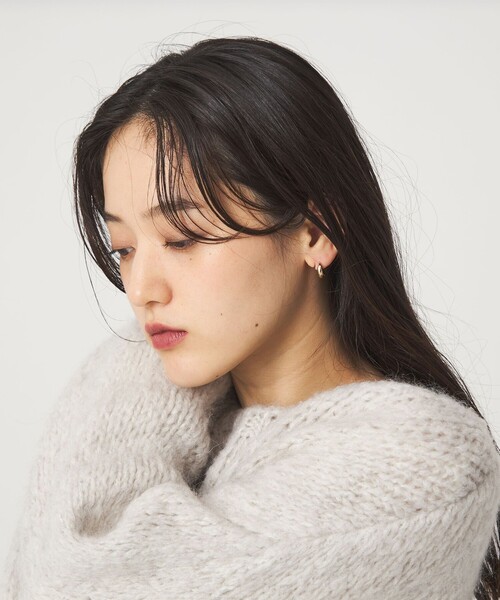 green label relaxing（グリーンレーベルリラクシング）の「【WEB限定】プチ クリップフープ ピアス（ピアス（両耳用）・レディース・シルバー/ゴールド・FREE）」の5枚目の写真