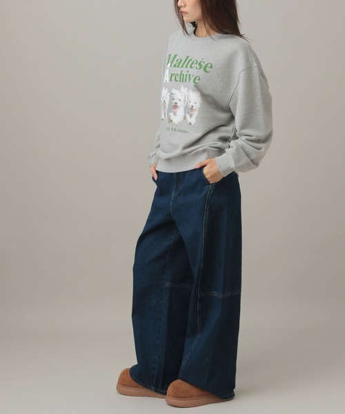 WaiKei(ワイケイ)の「【UNISEX】Wai Kei/Amaltese プルオーバー(ウラケ)(スウェット・レディース・アイボリー/ネイビー/グレー・LARGE/MEDIUM)」の20枚目の写真