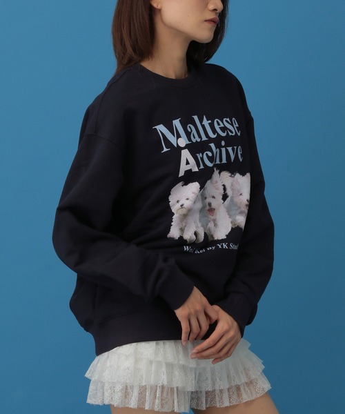 WaiKei(ワイケイ)の「【UNISEX】Wai Kei/Amaltese プルオーバー(ウラケ)(スウェット・レディース・アイボリー/ネイビー/グレー・LARGE/MEDIUM)」の8枚目の写真