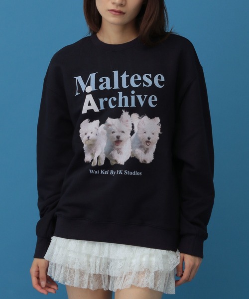 WaiKei(ワイケイ)の「【UNISEX】Wai Kei/Amaltese プルオーバー(ウラケ)(スウェット・レディース・アイボリー/ネイビー/グレー・LARGE/MEDIUM)」の7枚目の写真