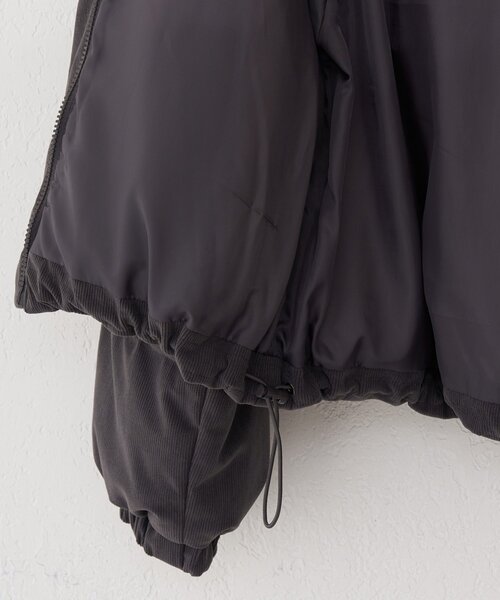 DISCOAT（ディスコート）の「【WEB限定】コーデュロイフェイクダウンブルゾン（ダウンジャケット/コート・レディース・チャコールグレー/ブラック/ライトベージュ・FREE）」の20枚目の写真