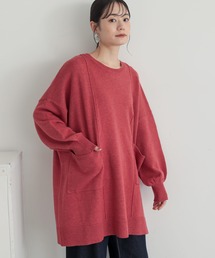 n'OrLABEL | 【機能素材】『ポケットデザインチュニックニット』(ニット/セーター)