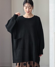 n'OrLABEL | 【機能素材】『ポケットデザインチュニックニット』(ニット/セーター)