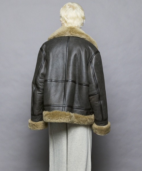 B-3フライトジャケット【MAISON SPECIAL/メゾンスペシャル】 B-3 Fake Mouton Jacket