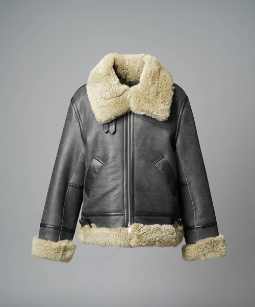 UNISEX》B-3 Real Mouton Jacket/B-3リアルムートンジャケット【MAISON