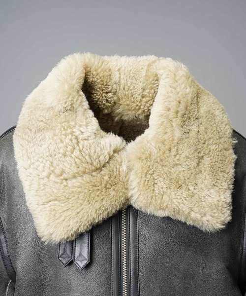 UNISEX》B-3 Real Mouton Jacket/B-3リアルムートンジャケット【MAISON