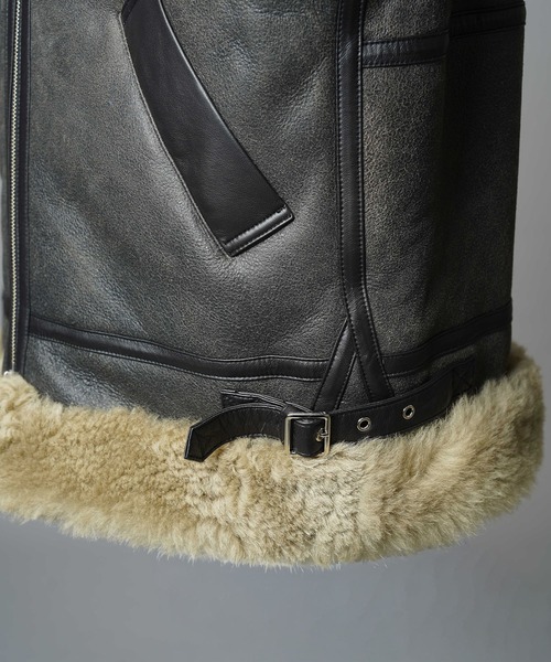 UNISEX》B-3 Real Mouton Jacket/B-3リアルムートンジャケット【MAISON
