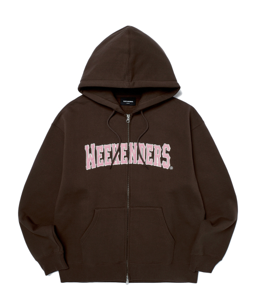 COWBOYS ZIPUP HOODIE (BROWN) — коричневое худи на молнии
