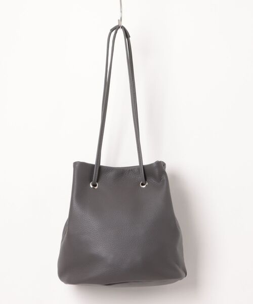 TIDEWAY(タイドウェイ)の「【TIDEWAY】SHEETS 巾着SHOULDER T3182(ショルダーバッグ・レディース・ブラック/グレイッシュベージュ/ダークグレー・FREE)」の13枚目の写真