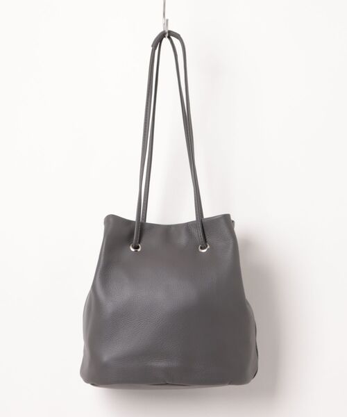 TIDEWAY(タイドウェイ)の「【TIDEWAY】SHEETS 巾着SHOULDER T3182(ショルダーバッグ・レディース・ブラック/グレイッシュベージュ/ダークグレー・FREE)」の18枚目の写真