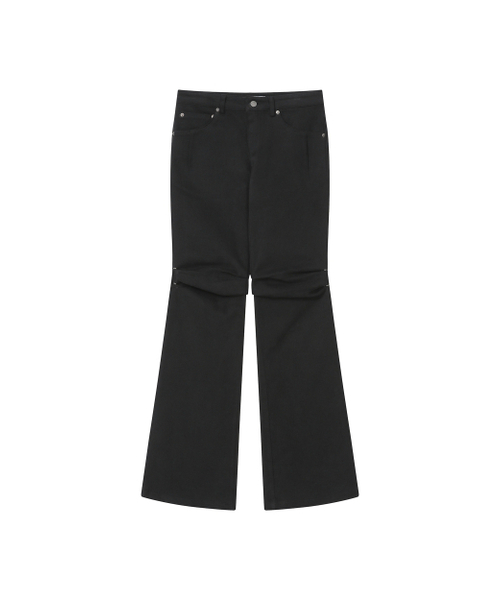 Miseki SEOUL(ミセキソウル)の「Shifted snap pants BLACK(その他パンツ・レディース・その他・1/2)」の2枚目の写真
