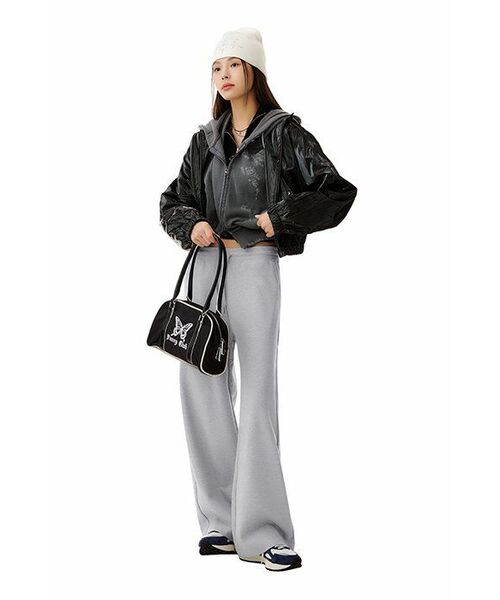MUSINSA STANDARD WOMAN(ムシンサスタンダードウーマン)の「ウーマンズフラットテリーワイドラウンジスウェットパンツ【ミディアムグレー】(スウェットパンツ・レディース・その他・SMALL/MEDIUM/LARGE/X-SMALL)」の7枚目の写真