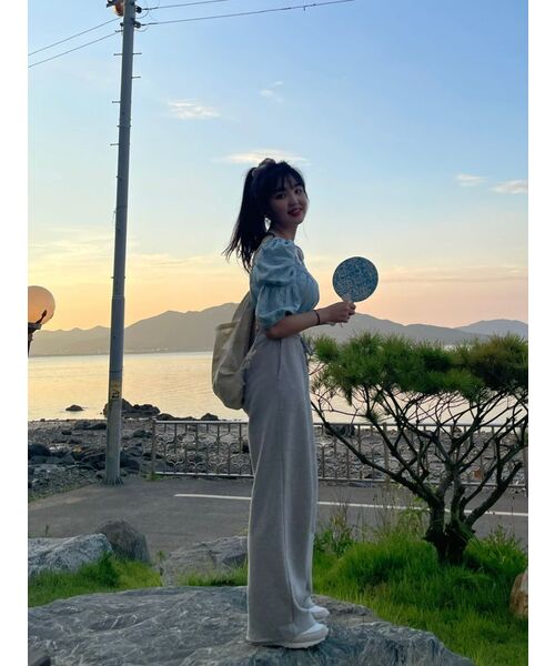 MUSINSA STANDARD WOMAN(ムシンサスタンダードウーマン)の「ウーマンズフラットテリーワイドラウンジスウェットパンツ【ミディアムグレー】(スウェットパンツ・レディース・その他・SMALL/MEDIUM/LARGE/X-SMALL)」の9枚目の写真