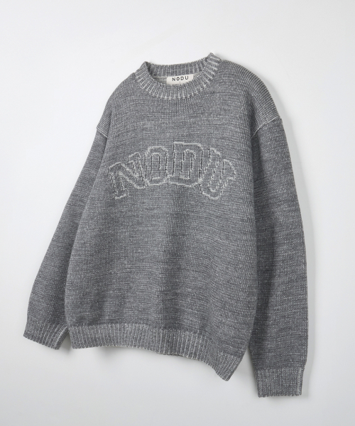 NODU（ノードユー）の「ロゴリングラウンドニット[グレー]（ニット/セーター・メンズ・その他・MEDIUM/LARGE）」の5枚目の写真