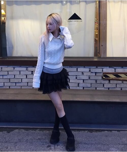 SALT AND CHOCOLATE(ソルトアンドチョコレート)の「オデットエアベルクロスニーカー412510010 (5cm)(スニーカー・レディース・ブラック・22.5cm/23cm/23.5cm/24cm/24.5cm/25cm)」の12枚目の写真