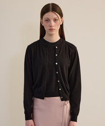 ESSENTIAL CARDIGAN SET-UP BLACK