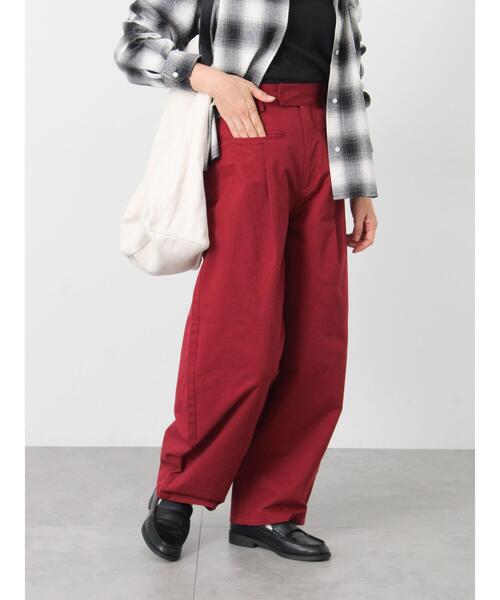 Lugnoncure（ルノンキュール）の「チノカーブパンツ（その他パンツ・レディース・ボルドー/ネイビー/クリーム・F）」の3枚目の写真