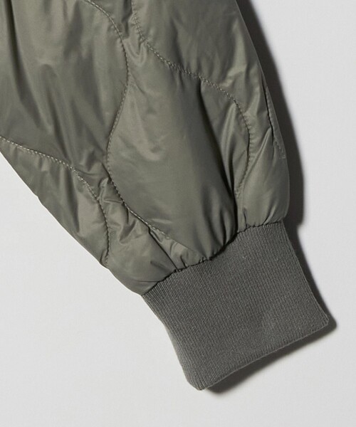 green label relaxing（グリーンレーベルリラクシング）の「【別注】＜TAION＞ノーカラー ダウン / キッズ  140cm-150cm（ダウンジャケット/コート・キッズ・ブラック/オリーブ・150cm/140cm）」の13枚目の写真