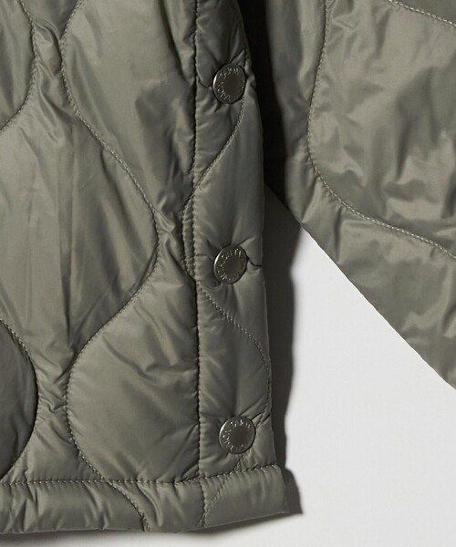 green label relaxing（グリーンレーベルリラクシング）の「【別注】＜TAION＞ノーカラー ダウン / キッズ  140cm-150cm（ダウンジャケット/コート・キッズ・ブラック/オリーブ・150cm/140cm）」の15枚目の写真