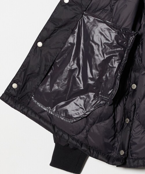 green label relaxing（グリーンレーベルリラクシング）の「【別注】＜TAION＞ノーカラー ダウン / キッズ  140cm-150cm（ダウンジャケット/コート・キッズ・ブラック/オリーブ・150cm/140cm）」の21枚目の写真