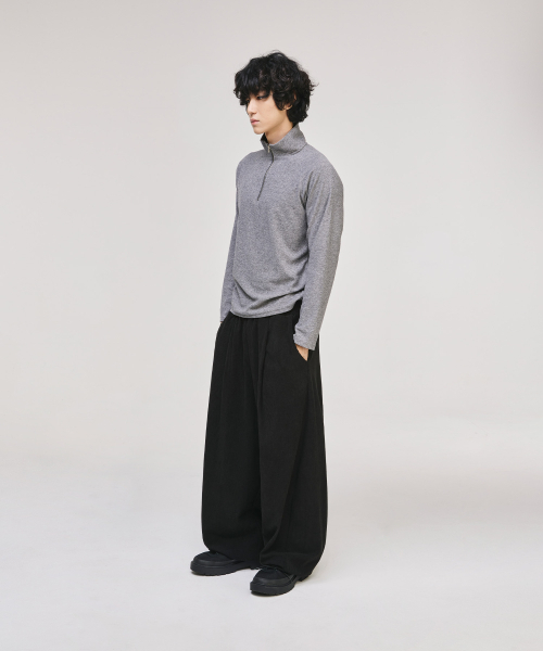 SIGNATURE（シグネチャ）の「カーブドコーデュロイバンディングパンツ[ブラック]（スウェットパンツ・レディース・その他・MEDIUM/LARGE）」の3枚目の写真