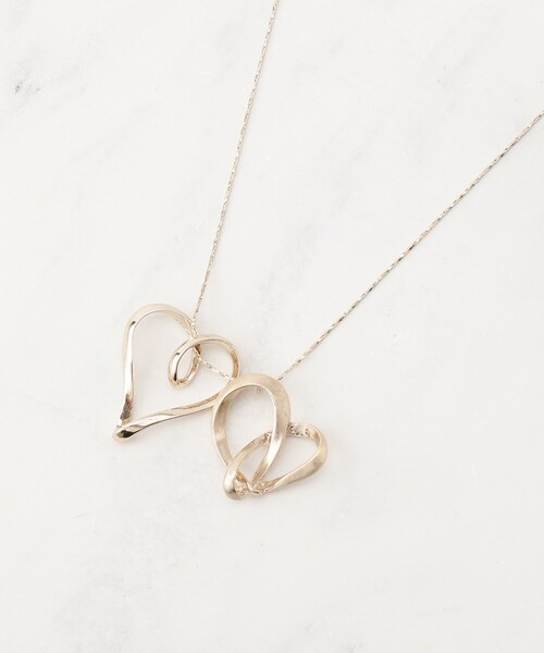 SHOO・LA・RUE(シューラルー)の「Wハートネックレス(ネックレス・レディース・ダークブラウン/ゴールド/シルバー・00)」の3枚目の写真